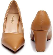 Women's Lewin Pump Chunky Heel Shoe-2025 - 譚樸 - 查看 6