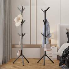 1pc Elegant Minimalist Freestanding Coat Rack, Stylish Single Rod Hat Stand, Versatile Bedroom Clothes Hanger, Modern Tree-Shaped Garment Rack Forntryway, Perfect Forrganizing Outerwear And Accessories, Ideal Forontemporary Home Décor, Enhances Space With Functional Design, Great Foreasonal Wardrobe Changes And Holiday Hosting