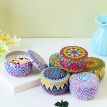 Velas perfumadas de cera de soja, con una variedad de fragancias que incluyen vainilla, jazmín, almizcle blanco, rosa, sándalo, cereza negra, hierba de limón, etc. Adecuadas para bodas, cumpleaños, fiestas, decoración del hogar y hoteles, regalos creativos para amigos, familia y bodas. Diseño de patrones, regalo de Navidad