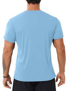 6 件装男士运动短袖运动上衣圆领跑步 T 恤 - 彩色 - 查看 9