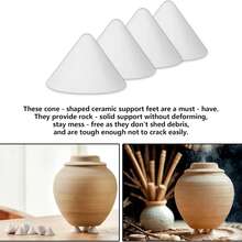 Keramik-Brennofennägel - Hochtemperatur-Keramik-Feuerfest-Kegel-Stütznägel, bis zu 1380°C, wiederverwendbare Aluminiumoxid-Brennwerkzeuge für Töpferei, Keramik, Glasur und Brennofenregale