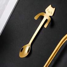 Cute Kawaii Cat Spoon: Stainless Steel Coffee Drinking Tool