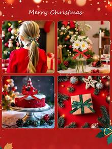 1pc Christmas Ribbon,Holiday Grosgrain Ribbon Gift Wrap,Hot Stamping Craft Christmas Ribbon,Gold Red And Green Ribbon Christmas Wreath DIY Gift Wrap Ribbon For Craft Sewing,Bow Hair Accessories Wedding Decorative Ribbon Party Favors (Various Styles)