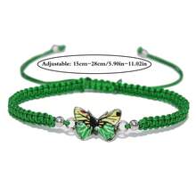 1 pieza Pulsera ajustable tejida a mano con estilo bohemio, con elementos de mariposa y nudos planos. Esta pulsera presenta un estilo bohemio, hecha a mano con elementos de mariposa y nudos planos, y viene con un diseño ajustable. Es adecuada para el uso diario en todas las estaciones, tiene colores ricos y es un artículo de moda imprescindible para tomar fotos durante las salidas.