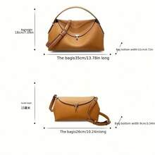Sweden's Niche TOTEME With 2025 Spring And Summer New Fashion Light Luxury Shoulder Bag Soft Leather Commuter Woman Bag - Brown - View 2