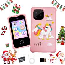 Kids Smart Phone For Girls Gifts Toddler Holiday Birthday Gift For Age 3 4 5 6 Year Old, Kids Cell Phone Toy With Touchscreen, Dual Cameras, Learning, Music Player, Games,Travel Toy Preschool Learning Toy For Kids