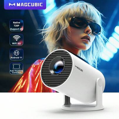 Proiettore Magcubic 4K Android 11 HY300 Pro Dual Wifi6 260ANSI Allwinner H713 BT5.0 1280*720P Proiettore portatile per esterni per cinema