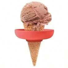 1pc/4pcs Silicone Ice Cream Set, Summer Popsicle Holder With Drip Guard, Leak-Proof Cone Stand, Portable Kids' Popsicle Tray With Snack Carry Case - Dishwasher - Multicolor - View 5