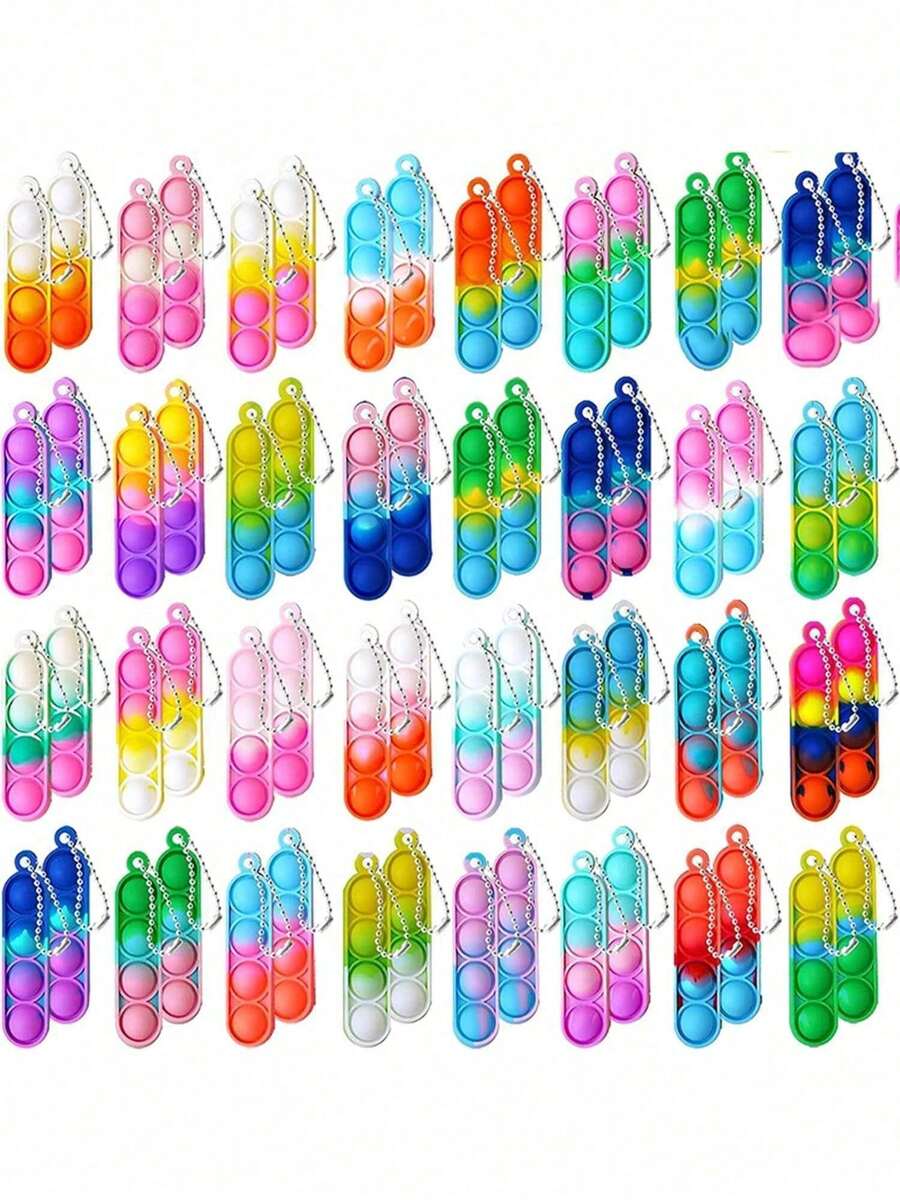1/12/36pcs Random Color Creative Keychain Pendant, Ideal Gift For Friends And Family, Perfect For Daily Matching, Suitable For Any Occasion Or Holiday, Suitable For Backpack Enthusiasts, Art Lovers, Easter, Autumn Home Decor, Christmas Decor, Room Decor