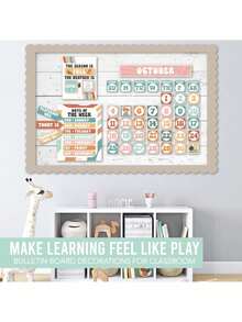 Classroom Calendar, 98 Pieces, Bulletin Board, Hadley Designs, Calendars & Planners, Calendar 2025, Calendar Creative Minimalist, Calendar>Teacher, Yearly Calendars, Calendario 2025-2026, Academic Calendar 2025-2026, Wall Calendar 2025, Numbers Calendar, - 橘色 - 查看 5