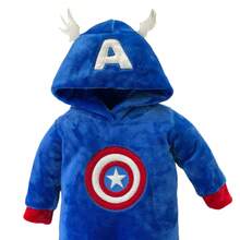 Marvel Baby Romper With Embroidered Hat - 寶藍色 - 查看 3