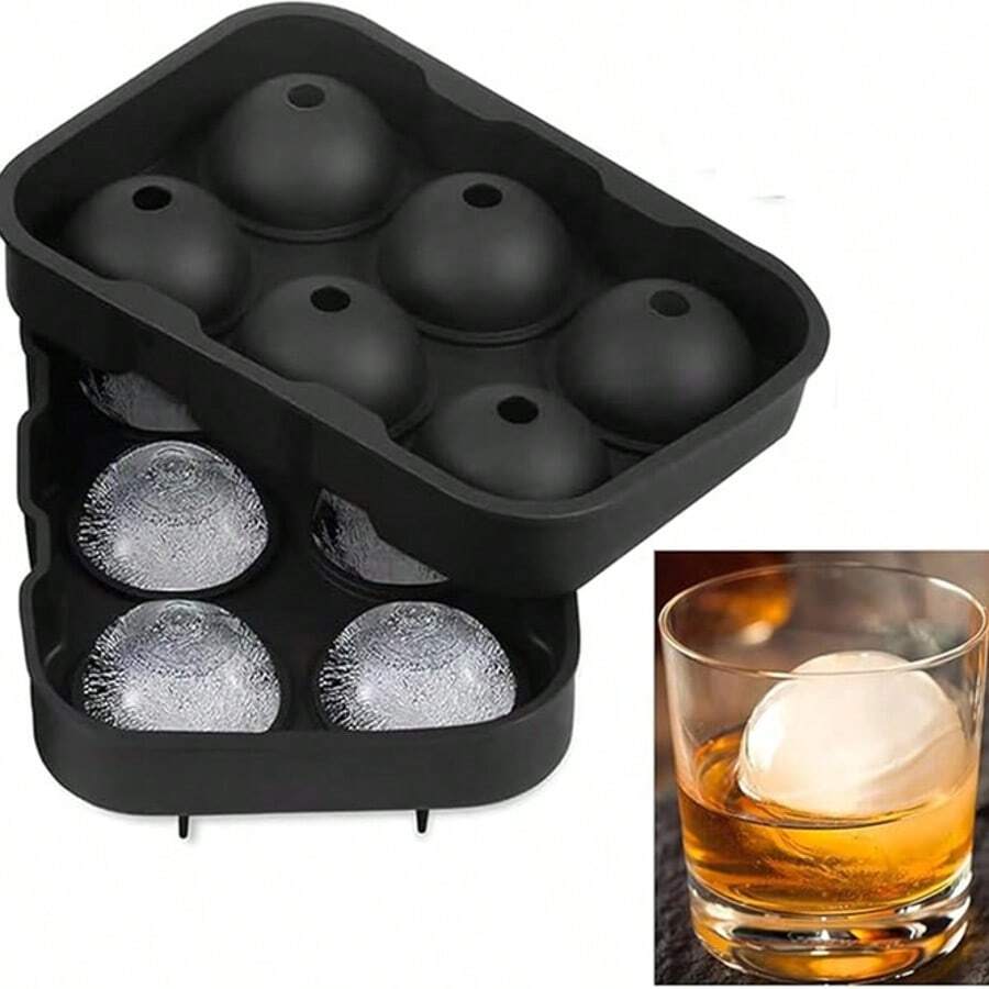1pc Silicone Ice Tray, Ice Making Box, Soft Silicone, Low Temperature Resistant, Easy To Clean,  Ice Cube Mold Tray(Free Funnel Included)