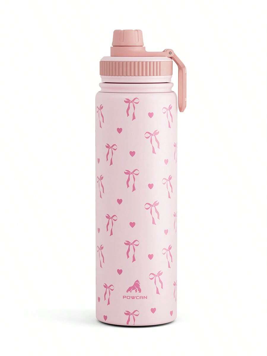 18/26/40盎司不锈钢保温运动水瓶，带吸管盖，宽口设计，双层防漏，保冷24小时，保温12小时