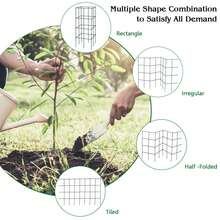8 Pack Tomato Cages Garden Cages Stakes Plant Trellis 16'' X 16'' X 39'' - Màu xanh lá cây đậm - Xem 7