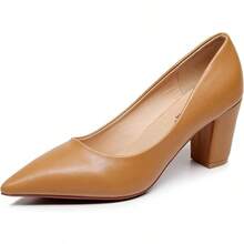 Women's Lewin Pump Chunky Heel Shoe-2025 - 譚樸 - 查看 1