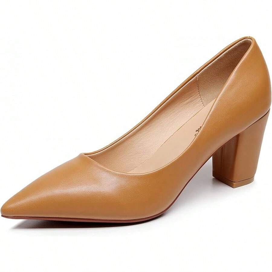 Women's Lewin Pump Chunky Heel Shoe-2025 - 譚樸 - 查看 1