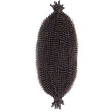 6 paquetes Cabello trenzado africano, extensiones de cabello trenzado africano elástico y con resorte previamente estirado - Marrón oscuro - Ver 23