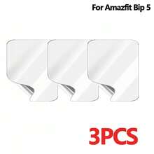 3 Peças Filme Hidrogel Macio para Amazfit Bip 5/Bip 6, Filme Protetor de Tela Flexível de Alta Transparência, Acessório Protetor Antirrisco TPU que se Ajusta Perfeitamente