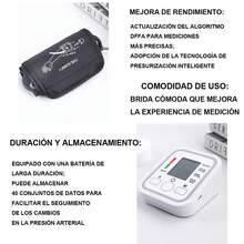 Digital Blood Pressure Monitor, Blood Pressure Monitor, Atrial Pulse, Health Protection, Three-Piece Set, Precision Pressure Measurement, Blood Pressure Measurement - White - View 7