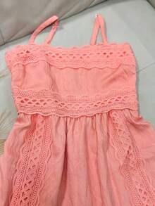 ANJO&M FASHION Short Dresses With Lace, Lined At The Back With Elastic, Size M G Gg Simple - 橘色 - 查看 4