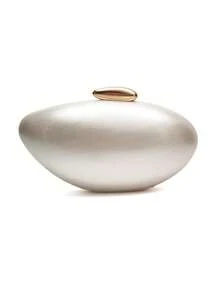 1 pieza Elegante bolso de mano de acrílico blanco perla para mujer, bolso de embrague de acrílico de mármol elegante para la noche, bolso de cosméticos perfecto para fiesta, boda, baile de graduación, banquete, Navidad
