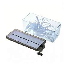 Hand Manual Desktop Office A4 Paper Shredder Strip Cut Shredding W/ Wastebasket - Black - View 4