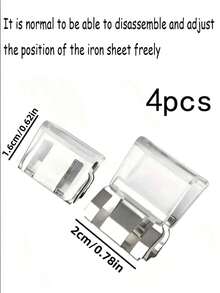 12个装隐形裤夹，可缩短裤腿，防止裤腿拖地。隐形纽扣开合，无缝设计，防止裤腿拖地。适用于牛仔裤和长裤。 - 彩色 - 查看 8