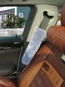 2Pcs Soft Car Seatbelt Cover Sheepskin Seat Belt Pillow Pad Seat Belt Strap Cover Shoulder Pads For Bag Car Accessories - Multicolor - View 10