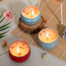 Velas perfumadas de cera de soja, con una variedad de fragancias que incluyen vainilla, jazmín, almizcle blanco, rosa, sándalo, cereza negra, hierba de limón, etc. Adecuadas para bodas, cumpleaños, fiestas, decoración del hogar y hoteles, regalos creativos para amigos, familia y bodas. Diseño de patrones, regalo de Navidad