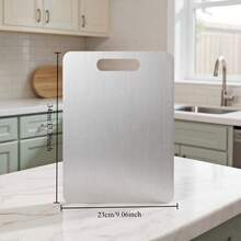 Premium Stainless Steel Cutting Board Set- Durable, Easy To Clean, Kitchen Ready, Space-Saving,   For Food Preparation - 13.4inch - View 2