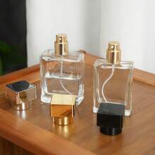 1 bình xịt nước hoa thủy tinh 30ml/50ml có thể nạp lại, hộp đựng mẫu mỹ phẩm di động, phụ kiện du lịch, không mùi thơm - Nhiều màu - Xem 1