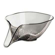 5PCS Multi-Functional Drain Bowl Drain Basket Fruit Drain Wash Tool Kitchen - Transparent Gray - View 8
