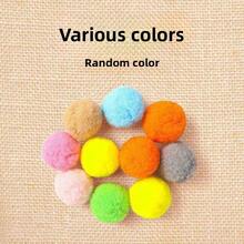 Juguetes de Navidad para mascotas, lanzador de bolas de peluche, bolas de piel de alta elasticidad y coloridas silenciosas, juguetes interactivos automáticos para gatos