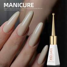 XEIJAYI 1pc Long-Lasting Beige Gel Nail Polish UV/LED Soak Off Gel Nail Polish For Nail Art DIY Salon Home Holiday Gift For Women - 杏色 - 查看 9