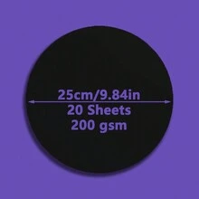 20 Sheets Of Round Cardboard, Three Sizes Of Thick Round Kraft Paper, Handmade Graffiti Drawing Paper, Student Sketching Art, Student Specific Drawing Paper Back To School - Multicolor - View 16