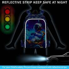 3PCS Backpack For Boys, 16-Inch Preschool Bags, Cool Elementary Kindergarten Backpacks Student Backpacks Essential For Back-To-School Season- Astronaut