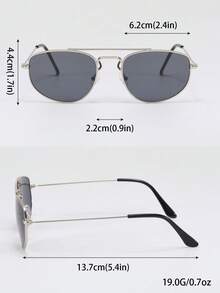 1 Pair Women's Metal Cat Eye Fashion Fashion Glasses, New Autumn Collection, Curved Temples Design, Suitable For Outdoor Travel, Beach Vacation, Make You The Street Style Focus