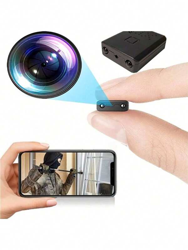Small WiFi Camera Hidden Spy Security Cameras,Mini Nanny Cam Smart Home, Pet Dog Baby Camera Indoor Outdoor 1080P Remote Portable, Phone APP Room Camera