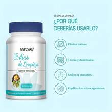 MVPCARE 15 Day Cleanse advanced detox formula detox intestino 30 cápsulas sin sabor embotelladas 2 pieces suplemento limpieza digestiva bienestar nutrición funcional - Otros - Ver 7