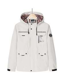 Men's Sports Jacket, Outdoor Windbreaker, Spring/Autumn Casual Hooded Jacket, Sports Tops