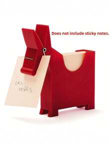 1pc Cute Desk Note Clip, Memo Organizer, Red PVC Office Supply Organizer, Fun & Practical Home Or Office Desk Decor, Desk Accessory