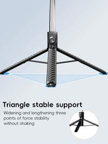 1.8m Wireless Bluetooth Selfie Stick Tripod With Adjustable LED Fill Light, Multi-Function Remote Control, 360° Rotatable Phone Holder, Suitable For Party Photography, Indoor Live Streaming - Multicolor - View 5