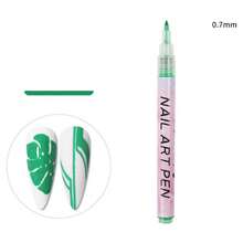 1 支装白色美甲绘图笔涂鸦防水绘画描线记号笔指甲修甲装饰工具 - 彩色 - 查看 21