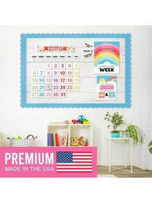 Classroom Calendar, 98 Pieces, Bulletin Board, Hadley Designs, Calendars & Planners, Calendar 2025, Calendar Creative Minimalist, Calendar>Teacher, Yearly Calendars, Calendario 2025-2026, Academic Calendar 2025-2026, Wall Calendar 2025, Numbers Calendar, - 白色塗鴉水平 - 查看 1