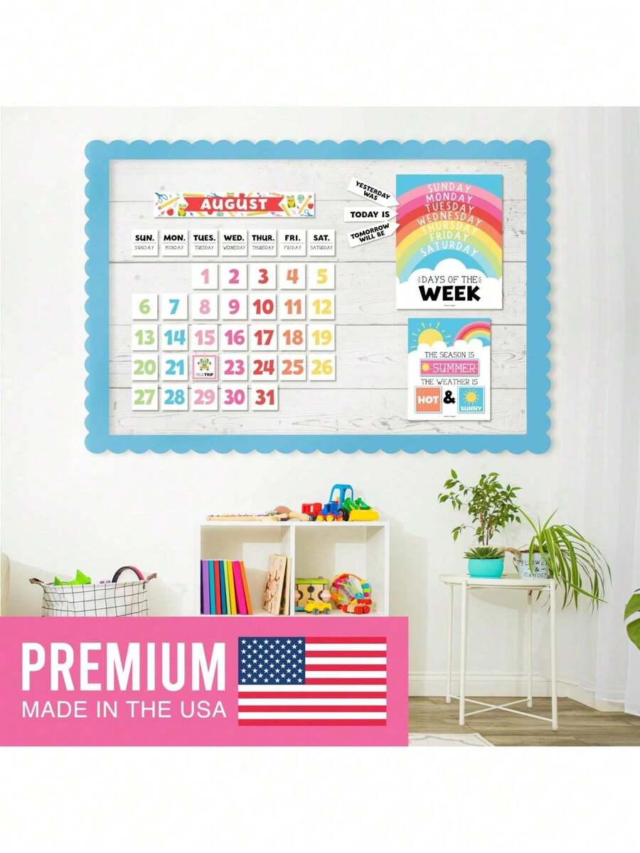 Classroom Calendar, 98 Pieces, Bulletin Board, Hadley Designs, Calendars & Planners, Calendar 2025, Calendar Creative Minimalist, Calendar>Teacher, Yearly Calendars, Calendario 2025-2026, Academic Calendar 2025-2026, Wall Calendar 2025, Numbers Calendar, - 白色塗鴉水平 - 查看 1