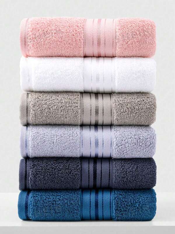 Juego de toallas de baño y rostro altamente absorbentes, pesadas y suaves, toallas de baño, toallas de mano y paños de rostro para el baño, la ducha, el gimnasio y los invitados, colores brillantes y audaces, de secado rápido (color aleatorio)