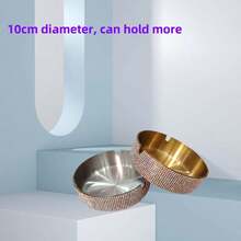 1pc Sparkling Rhinestone Ashtray, Bar Office Home Desktop Decorative Ashtray, Room Decoration, Home Decor