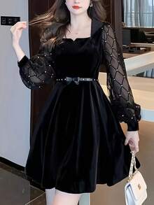 Women Short Dresses - Negro - Ver 4