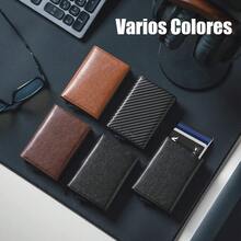 Billetera Tarjetero Hombre,Carteras para Caballero,Carteras para Caballero Rfid,Regalos para Hombre - Marrón - Ver 6