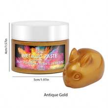 12 色鲜艳金属膏 - 专业高光泽饰面，适用于 AB 环氧树脂、UV 树脂和流体艺术 DIY 工艺品 - 创意多功能，鲜艳的彩色膏体，适用于 DIY 珠宝、艺术和工艺品、木工和河流桌 - 彩色 - 查看 8